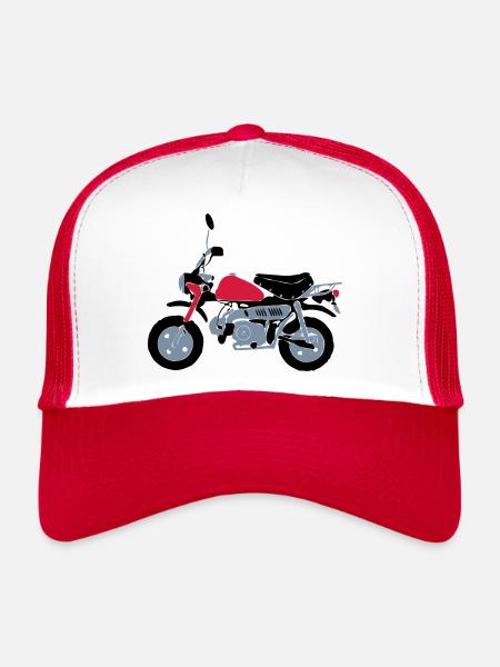 Moped - Trucker Cap - Weiß/Rot - Vorne