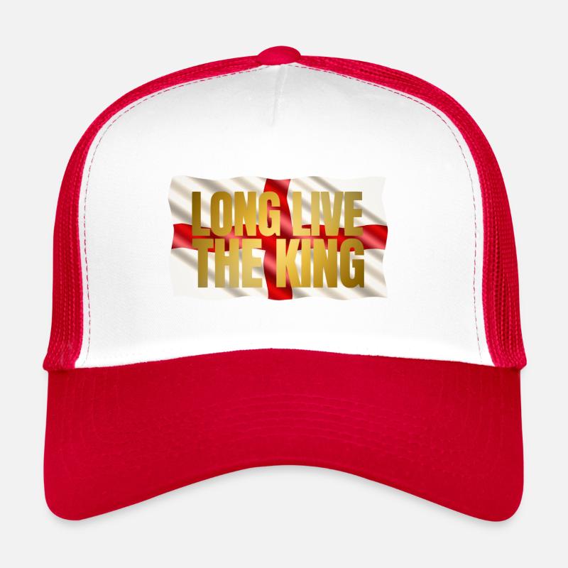 Couronnement du roi britannique Charles Angleterre Drapeau Casquette trucker 