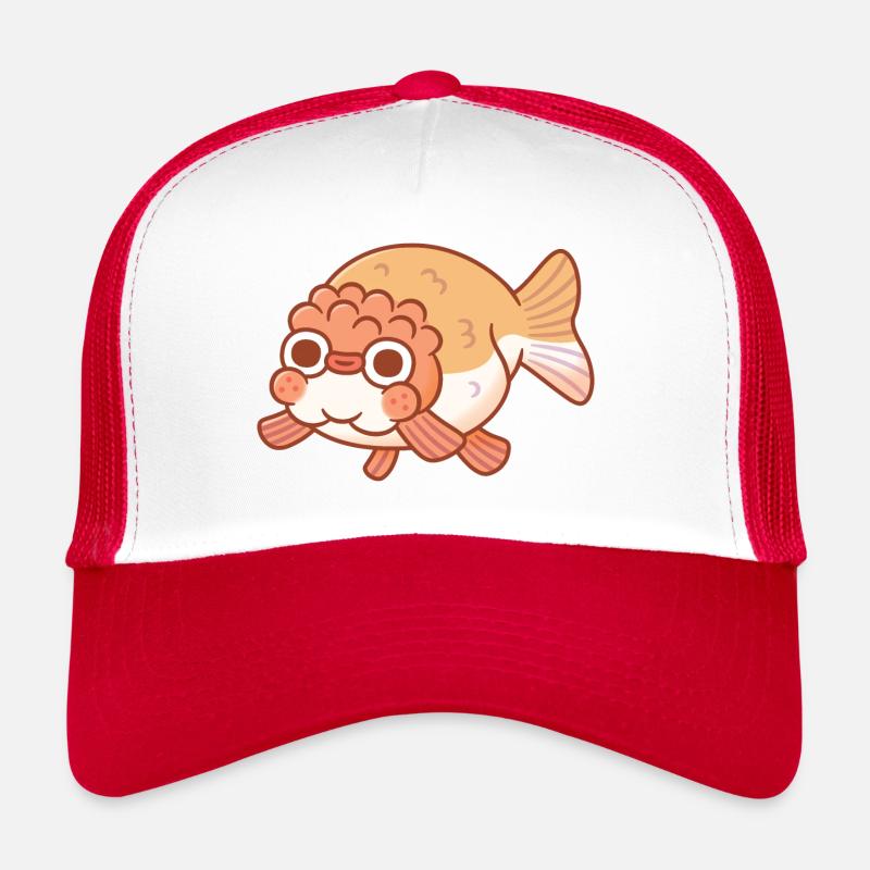 Mignon Derpy Ranchu Goldfish Doodle Casquette trucker 