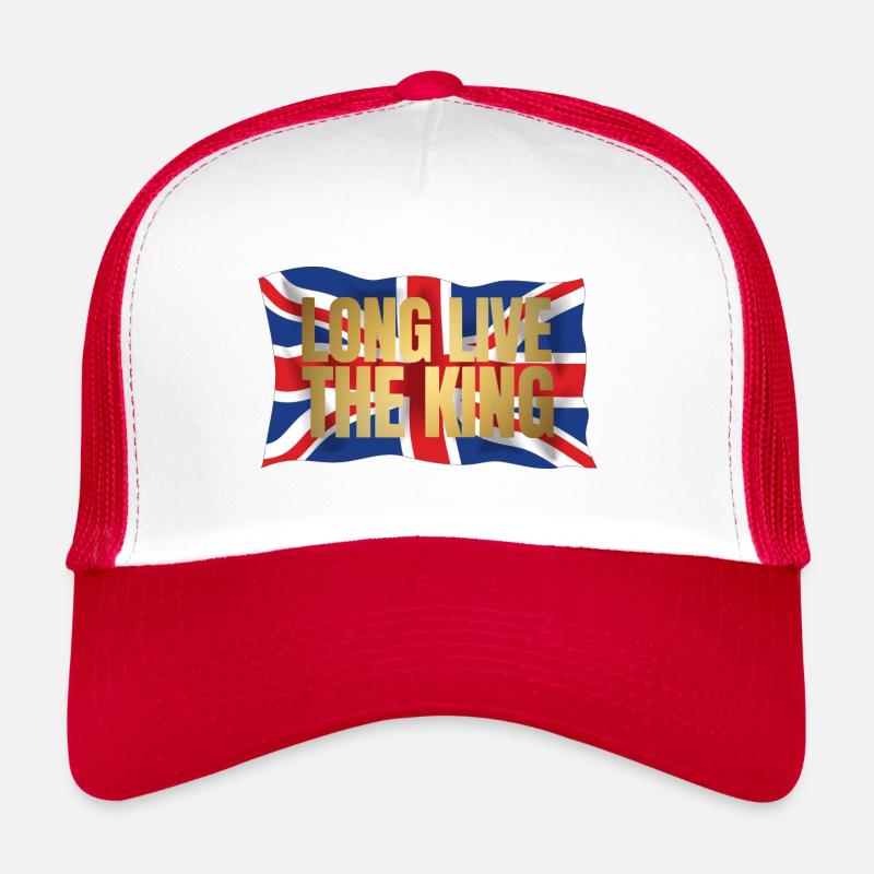 Couronnement du roi britannique Charles Angleterre Drapeau Casquette trucker 