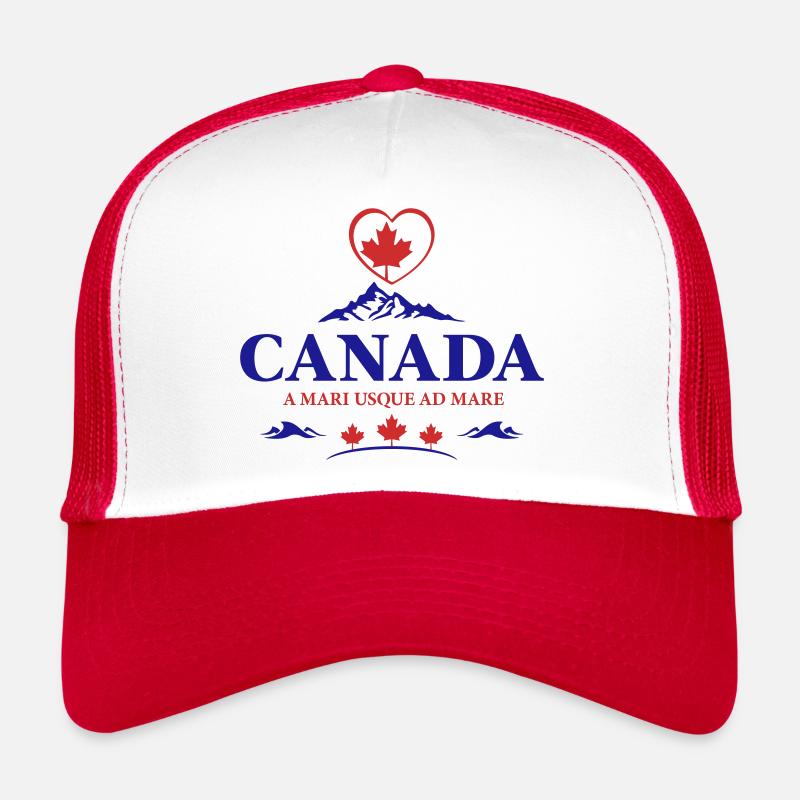 Kanada Vancouver Montreal Toronto Maple Leaf Berge Trucker Cap