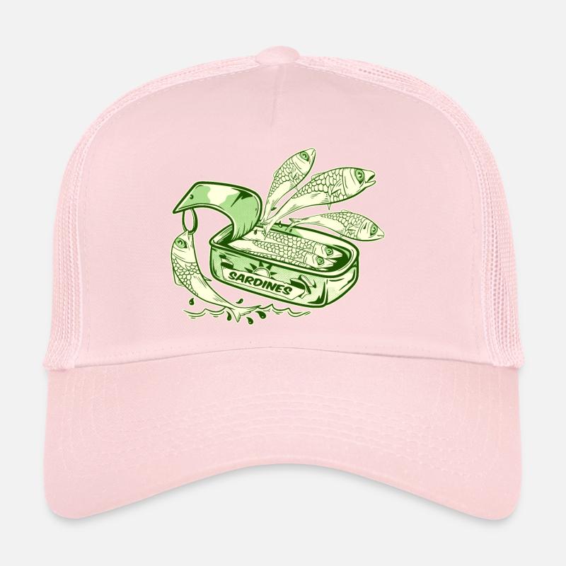 Funny Sardines Tin Canned Fish Trucker Cap