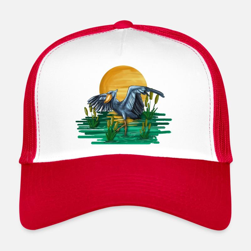 Shoebill Bird Ornithologist Forest I Gift Trucker Cap
