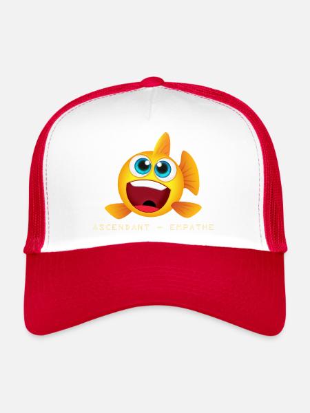 Fish - Trucker Cap - white/red - Front