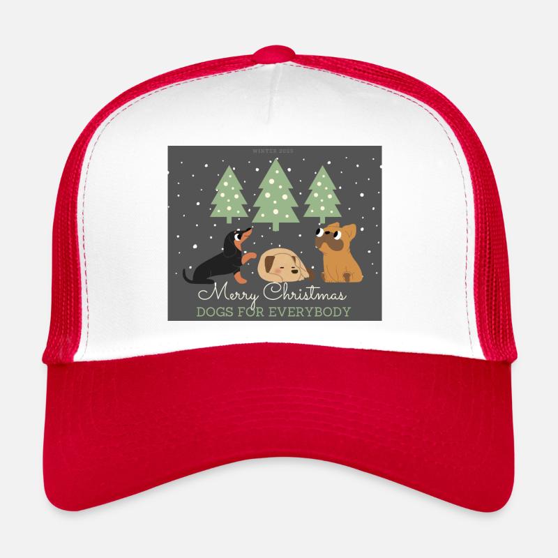 Joyeux Chiens de Noël pour tous Casquette trucker 