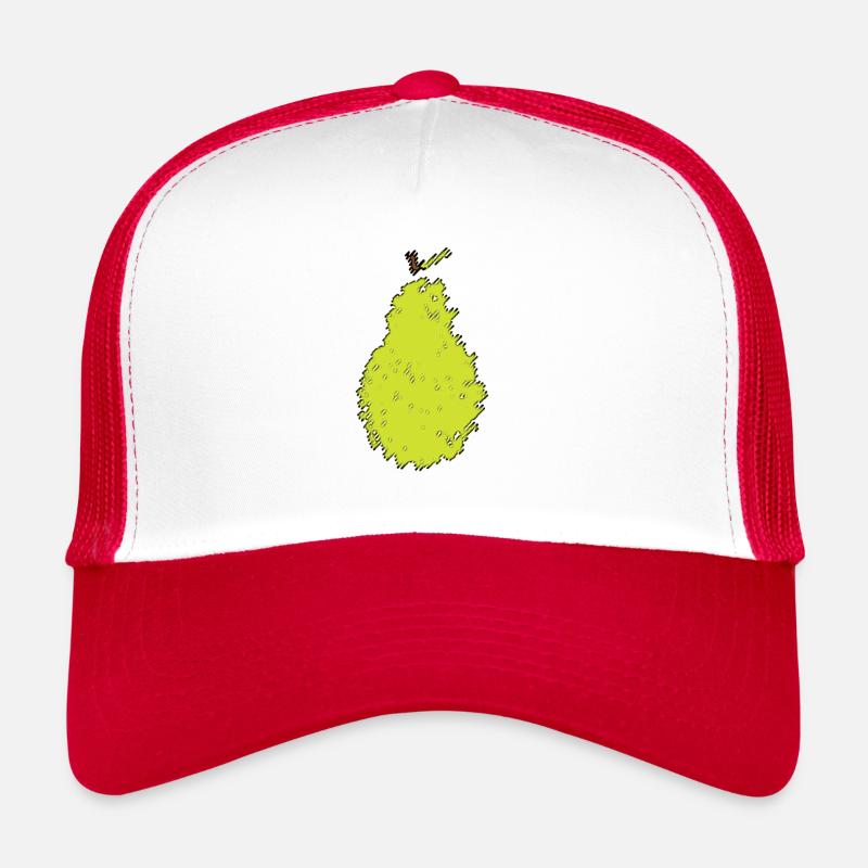 Birne Logo ohne Schrift - Trucker Cap - Weiß/Rot