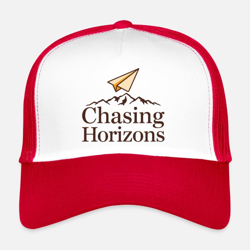 Papierflieger Spruch Zitat Chasing Horizons Trucker Cap