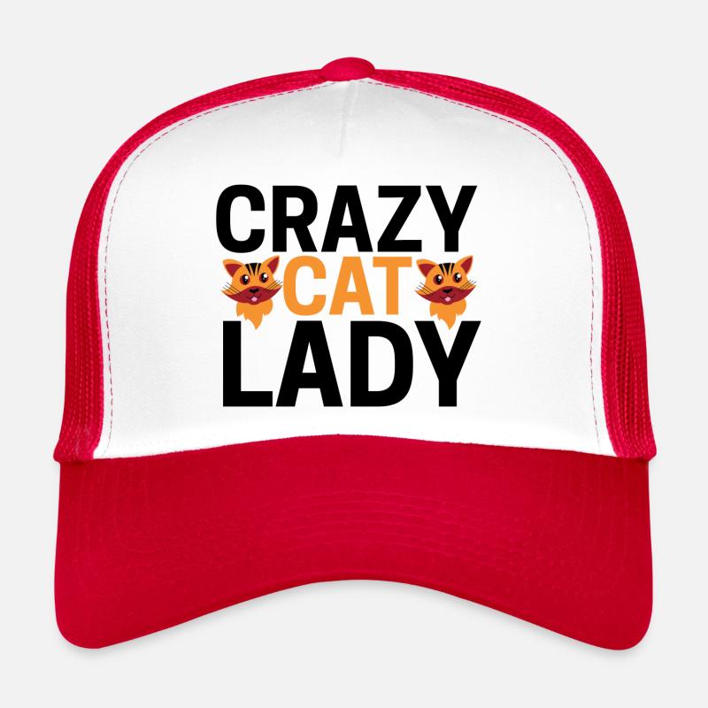 Cat Ladys - Trucker Cap - white/red