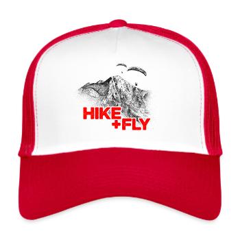 Mittagskogel Hike & Fly Paragliding - Trucker Cap - white/red - Front