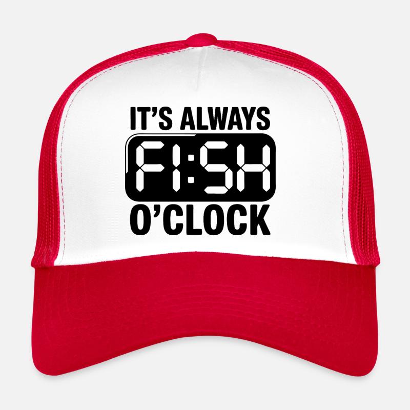 C’est toujours poisson o’clock canne à pêche pêcheur drôle Casquette trucker 