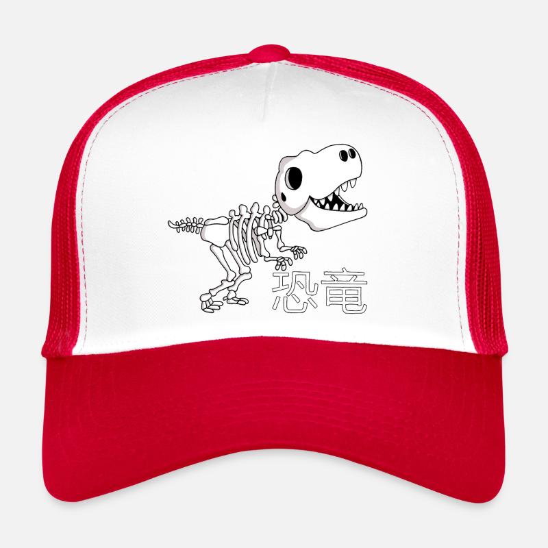 T Rex Skeleton Dinosaur Trucker Cap