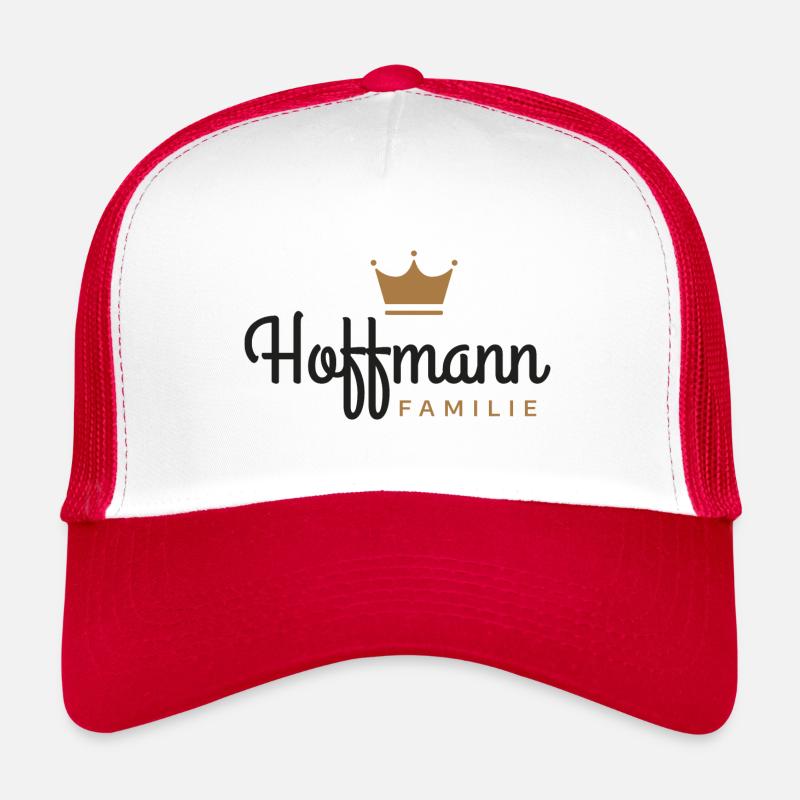 Hoffmann-Familie - Trucker Cap - Weiß/Rot