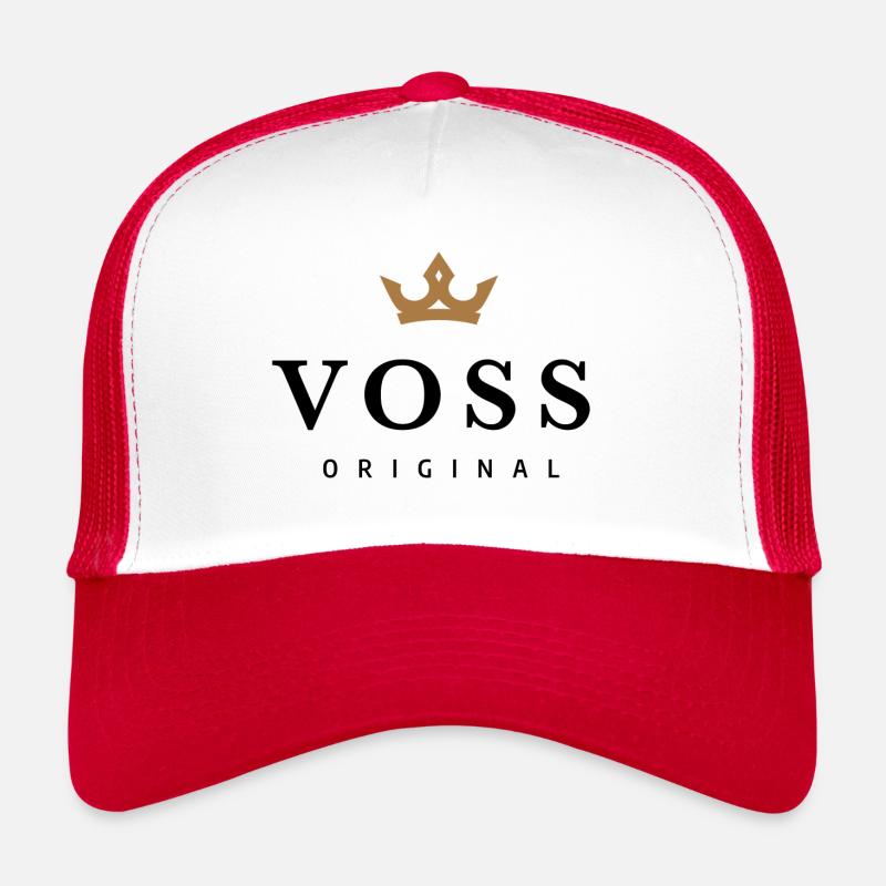 Voss - Trucker Cap - Weiß/Rot