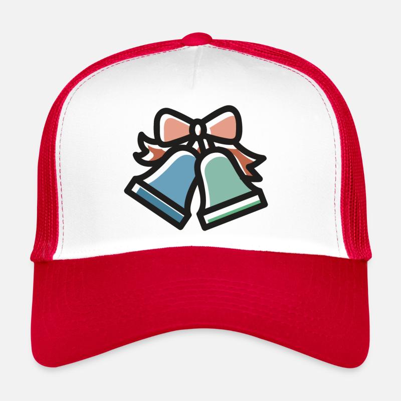 Noël - Casquette trucker  - blanc/rouge