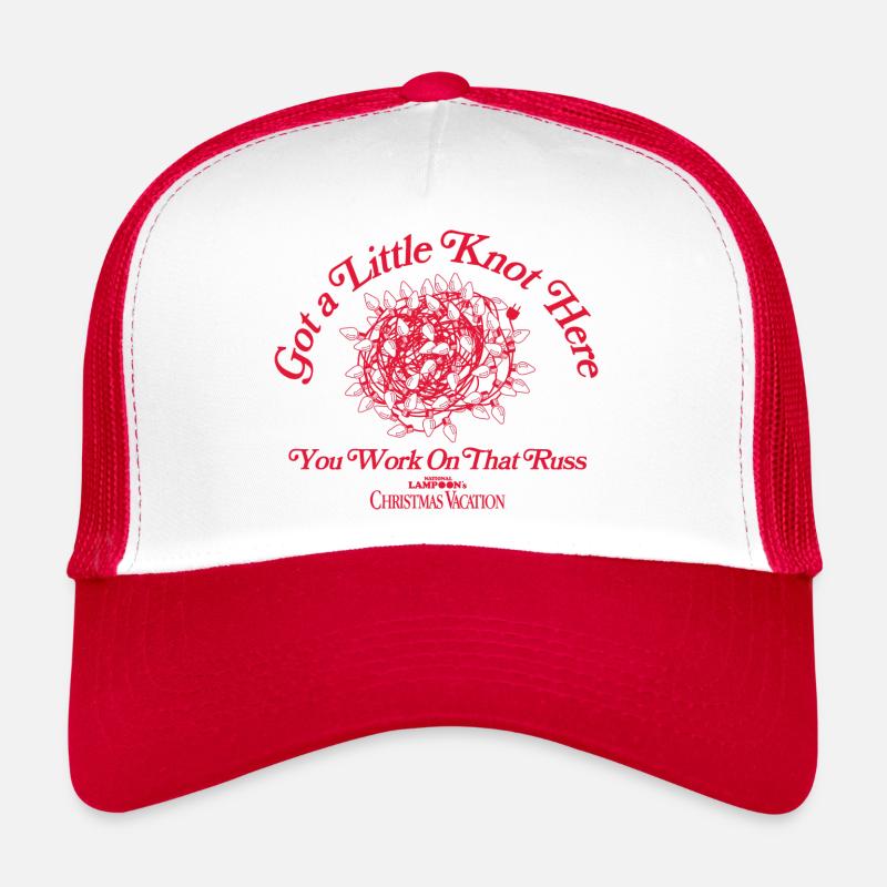 Schöne Bescherung Knoten In Der Lichterkette - Trucker Cap - Weiß/Rot