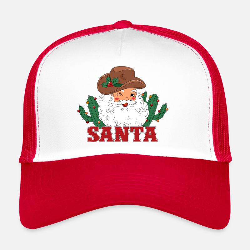 Père Noël et cactus Casquette trucker 