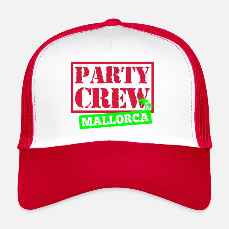 Party Crew Mallorca | Les couleurs peuvent être changées Casquette trucker