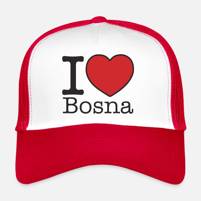 J’aime Bosna - Bratwurst, curry, oignons, moutarde Casquette trucker 