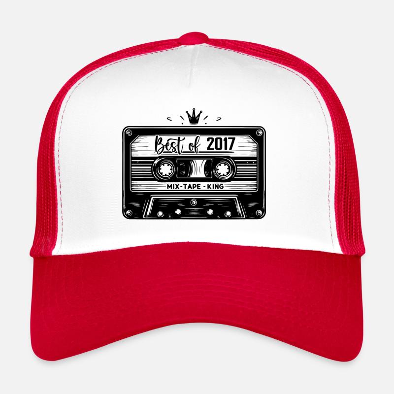 Cassette 2017 Vintage 2017 Millésime 2017 Cadeaux Casquette trucker 