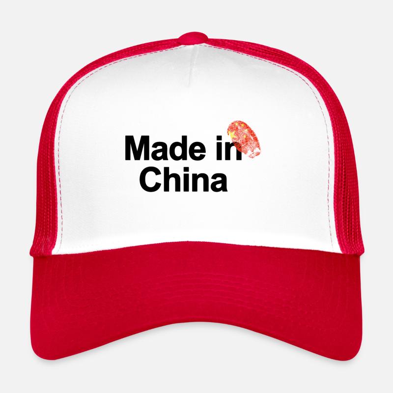 Fingerprint Made in China Poster Trucker Cap