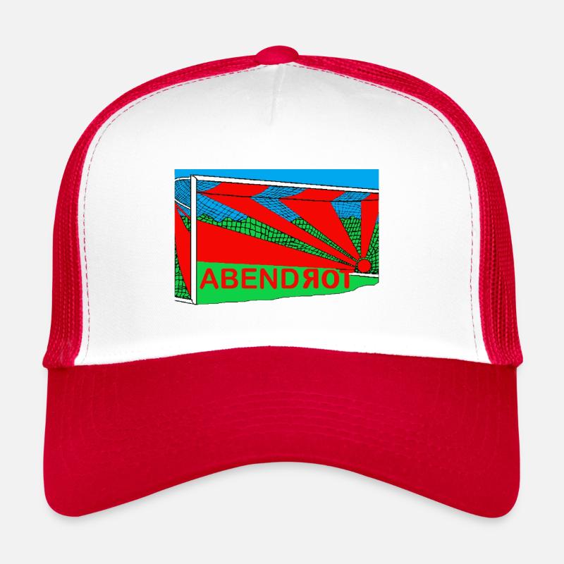 Fussball, Wiltsch, Tor, Rot, Ball Trucker Cap