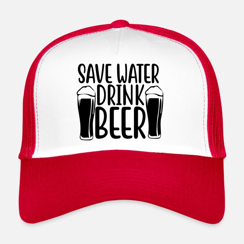 Spare Wasser! Trink Bier Trucker Cap