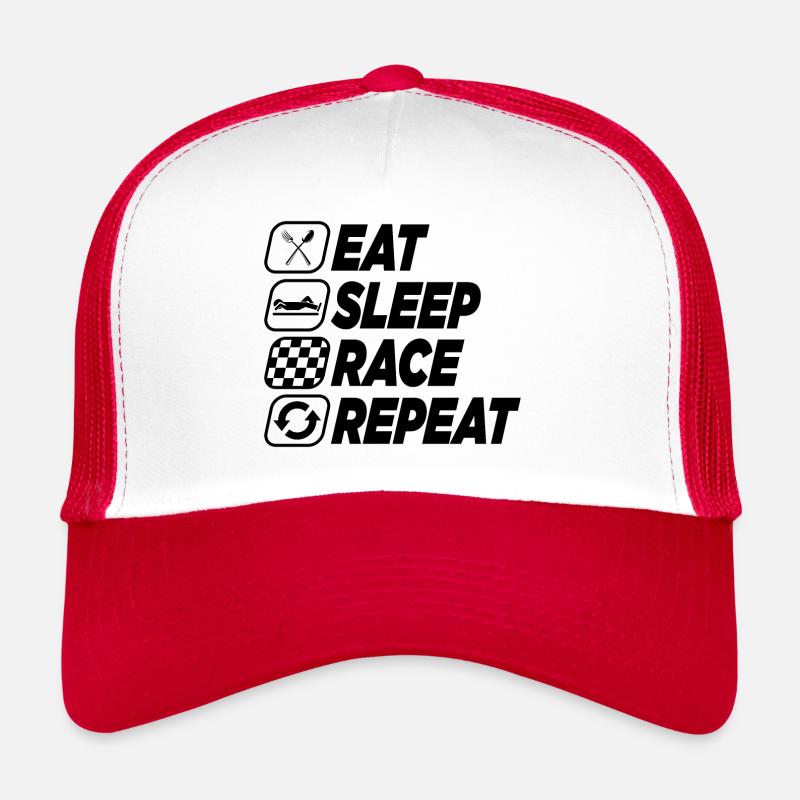 MANGER LA COURSE DU SOMMEIL RÉPÉTER Casquette trucker 