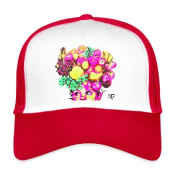 Fruit Girl - Trucker Cap - Weiß/Rot - Vorne