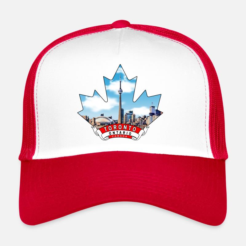 Toronto, Ontario Canada Maple Leaf Trucker Cap