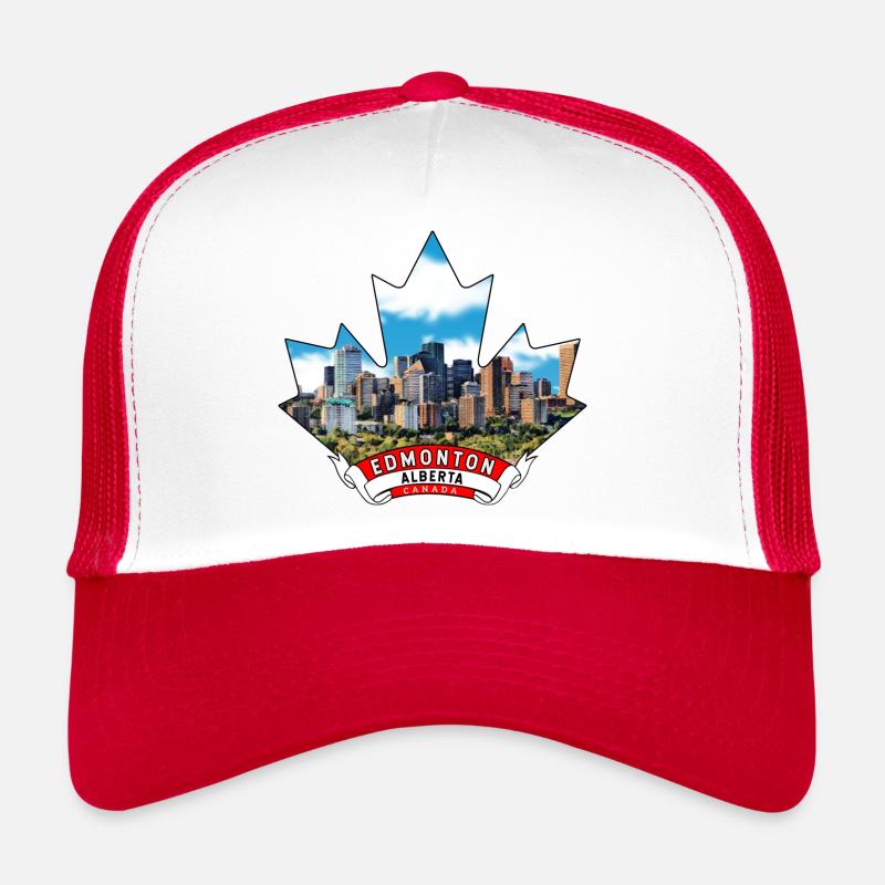 Edmonton, Alberta Canada Feuille d’érable Casquette trucker 