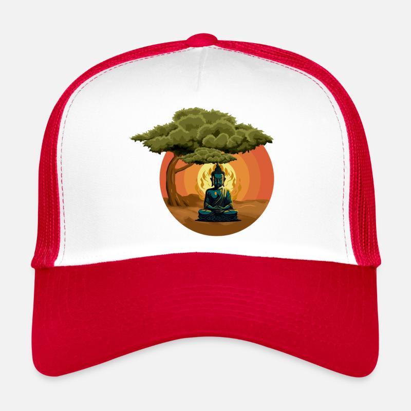 Buddha Mönch Namaste Buddhismus I Geschenk Trucker Cap