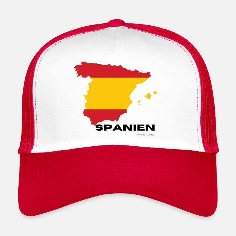 Spain - Trucker Cap - white/red