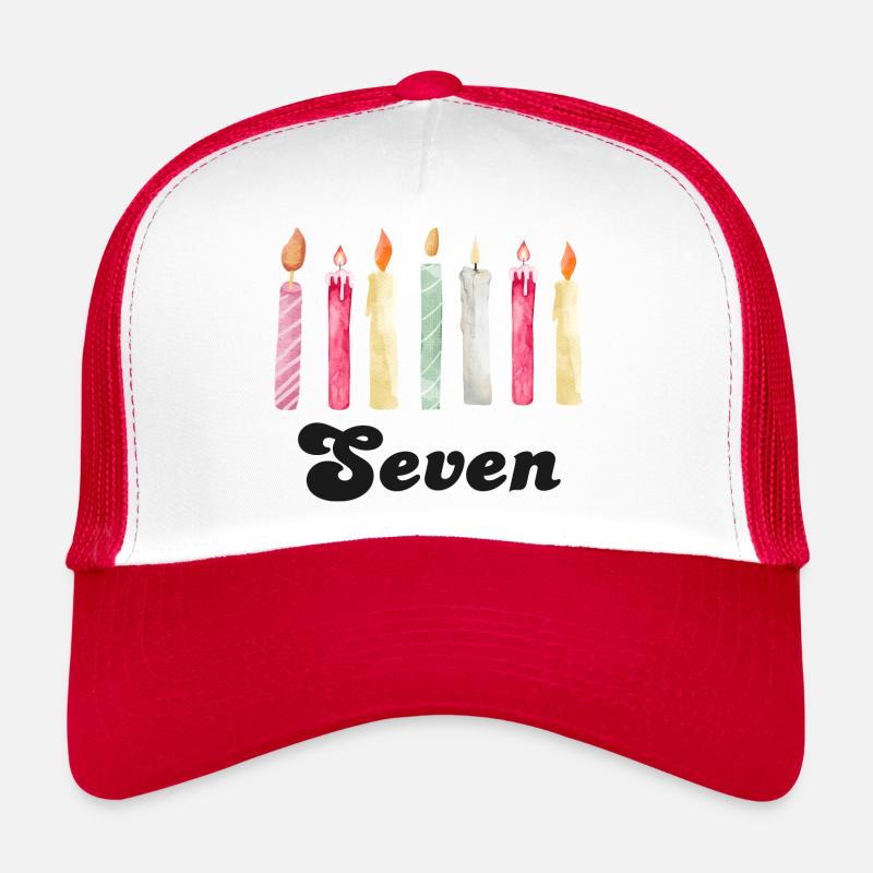 7th Anniversary Candle Trucker Cap