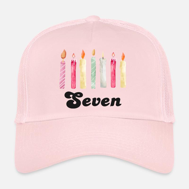 7e anniversaire bougie Casquette trucker 