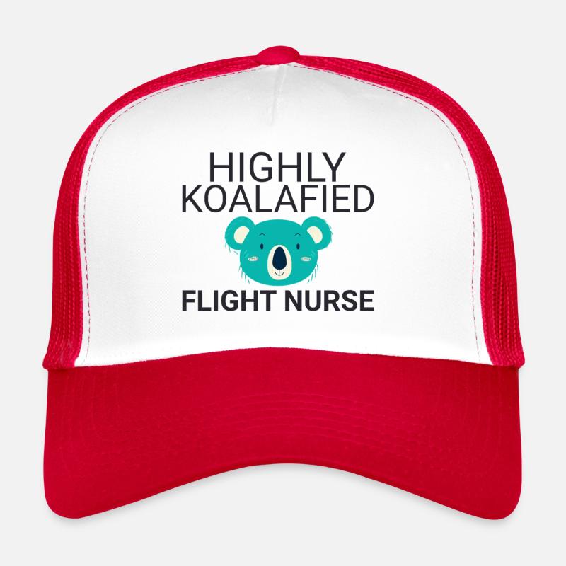 Flight Nurse Koalafied Luftrettung Trucker Cap
