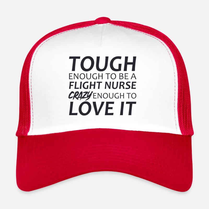 Flight Nurse Crazy Luftrettung Trucker Cap