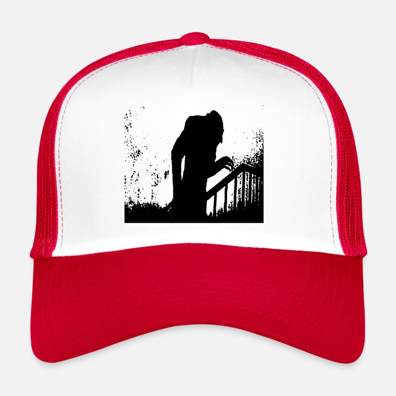 nosferatu - Trucker Cap - Weiß/Rot
