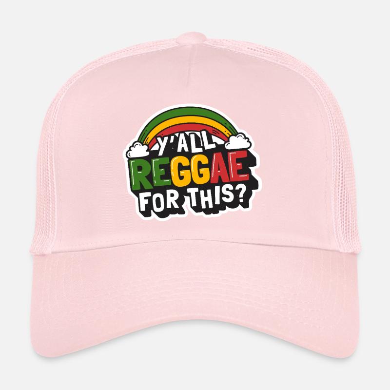 Sweet Reggae Rainbow, Y'all Reggae for this? Trucker Cap