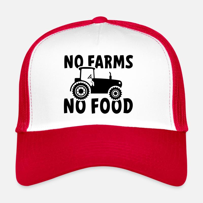 Pas de fermes, pas de nourriture ou de nourriture. Tracteur Casquette trucker 
