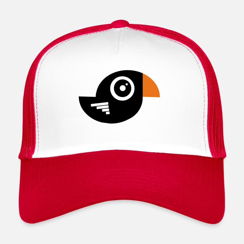 Bird - Trucker Cap - Weiß/Rot