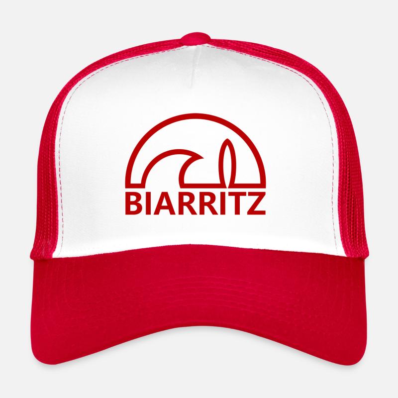Biarritz sun minimalist surfboard Trucker Cap