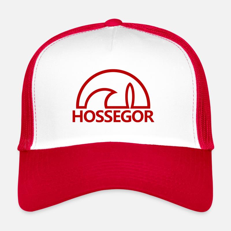 Hossegor sun minimalist red surfboard Trucker Cap