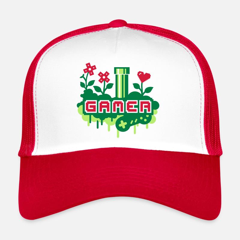 Gamer Garden (Pipe & Flowers) Trucker Cap