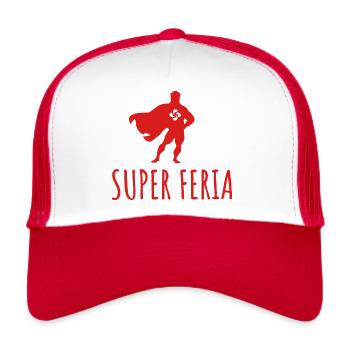 Super feria - Casquette trucker  - blanc/rouge - Devant