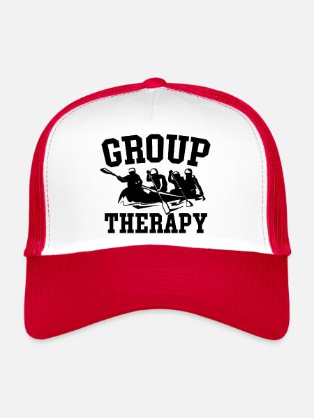 Group Therapy Rafting Adventure - Trucker Cap - white/red - Front