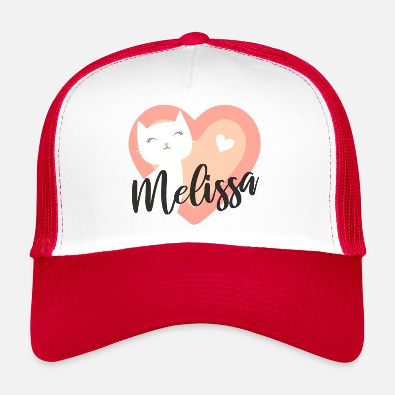 Melissa Nom Prénom Chaton Casquette trucker 