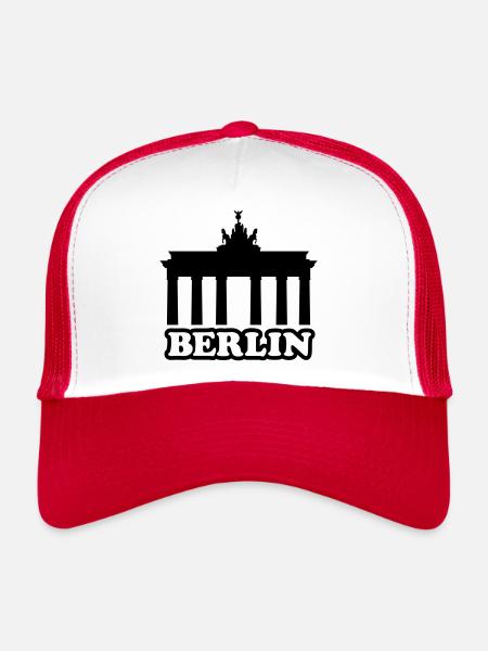 BERLIN BT - Trucker Cap - white/red - Front