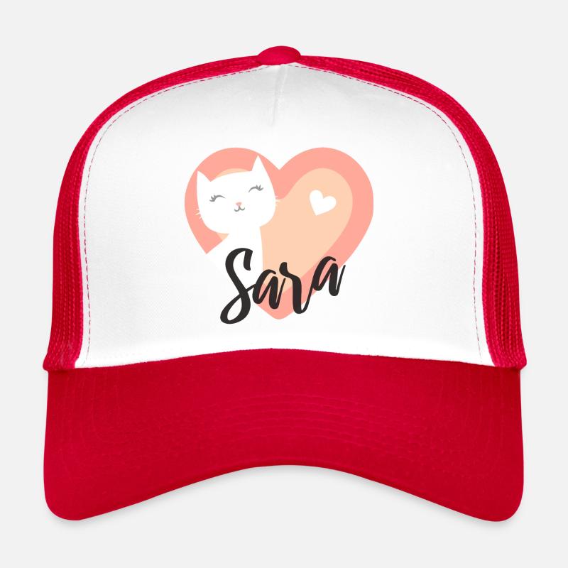 Sara Name Vorname Kätzchen Trucker Cap