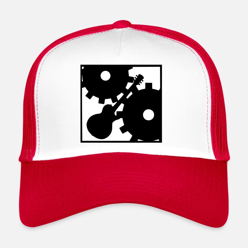 Rock against the Machine - Trucker Cap - Weiß/Rot