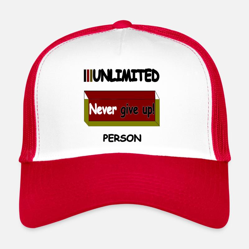 Never give up Trucker Cap
